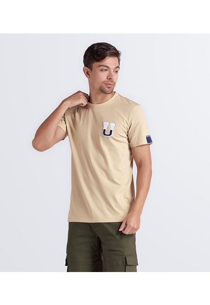 Camiseta  Para Hombre Molderia Comfort  Con Estampado Unser