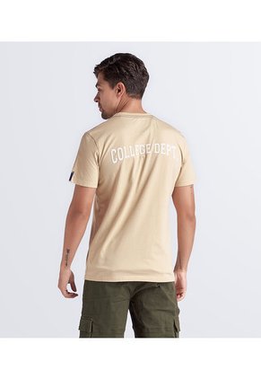 Camiseta Para Hombre Molderia Comfort Con Estampado Unser