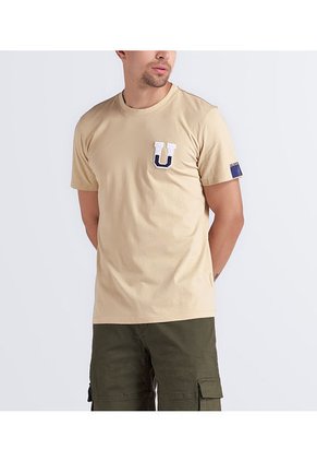 Camiseta Para Hombre Molderia Comfort Con Estampado Unser