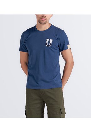 Camiseta  Para Hombre Molderia Comfort  Con Estampado Unser