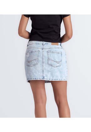 Falda Corta Con Proceso Y Bolsillos Unser