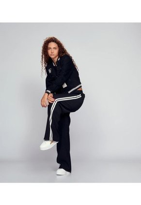 Pantalon Bota Recta Con Cordon Y Sesgos Unser