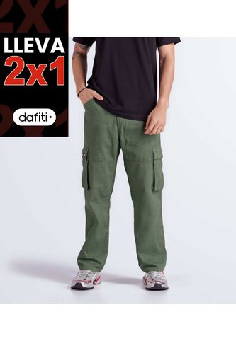 Pantalon Para Hombre Tipo Cargo Unicolor Unser Unser