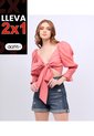 Blusa Para Mujer Corta Con Tiras Para Anudar Unser de Unser