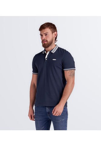 Polo Con Corte En Martingala Y Cuello Tejido Unser Unser