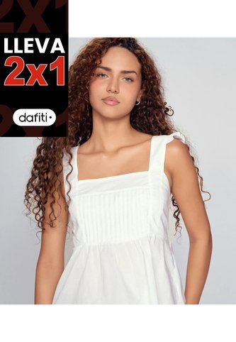 Blusa Unicolor En Tiras Con Alforzas Unser Unser