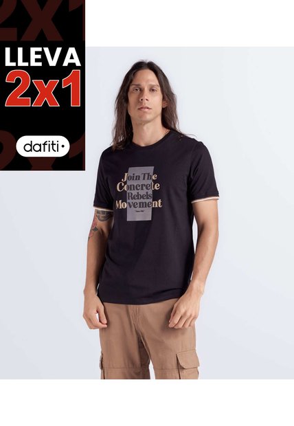 Camiseta Unicolor Estampada Unser