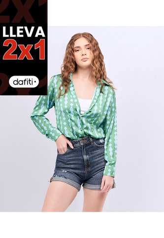 Blusa Para Mujer Camisera Manga Larga Unser Unser