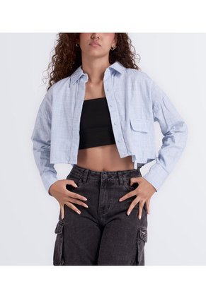 Camisa   Manga Larga Corta Con Bolsillo Unser