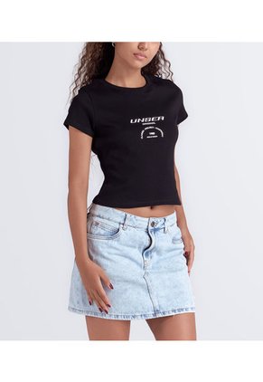 Camiseta   Cuello Redondo Manga Corta Con Estampado Unser