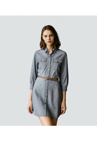 Vestido Para Mujer Azul Medio_Oscuro Unser Unser