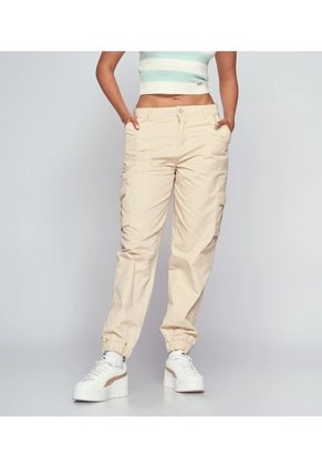 Jogger Unicolor Con Bolsillos Tipo Cargo Unser