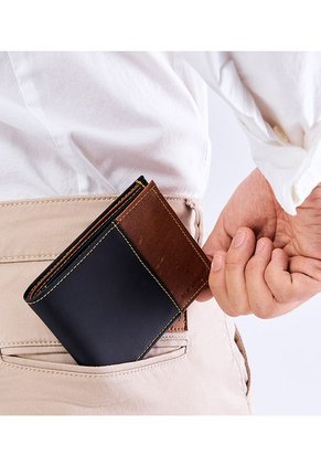 Billetera Combinada Azul Hombre Unser