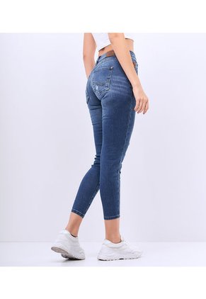 Jean Slim Para Mujer Con Rotos Unser