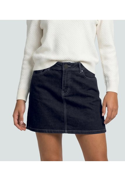 Falda Para Mujer Azul Medio_Oscuro Unser