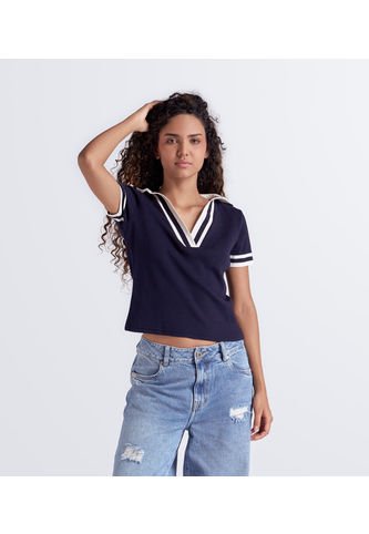 Blusa Para Mujer Tejida Con Cuello Unser Unser