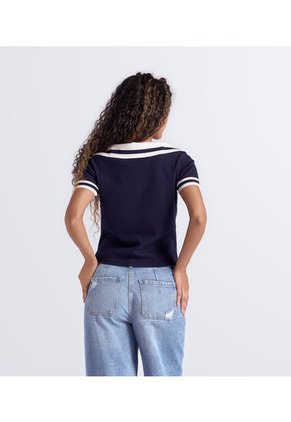 Blusa Para Mujer Tejida Con Cuello Unser