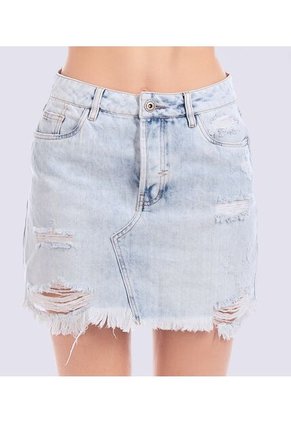 Falda Para Mujer En Denim Unser
