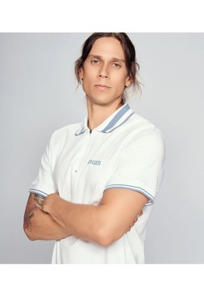 Polo Para Hombre Molderia Slim Unicolor Manga Corta Unser