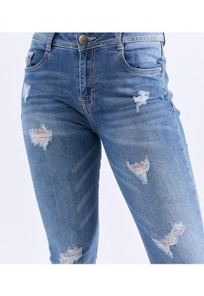 Jean Skinny Para Mujer Tiro Alto Unser