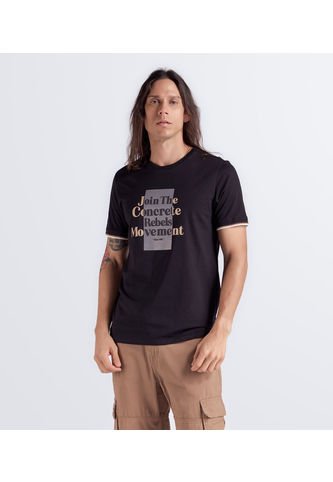 Camiseta Unicolor Estampada Unser Unser