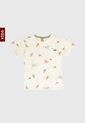 Camiseta Beige Multicolor Up Baby de Up Baby