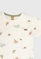 Camiseta Beige Multicolor Up Baby de Up Baby