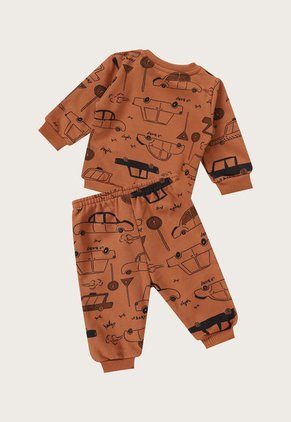 Conjunto Café-Azul Navy Up Baby