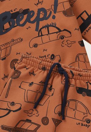 Conjunto Café-Azul Navy Up Baby