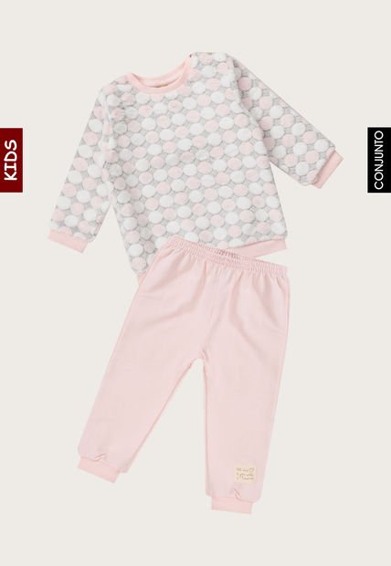 Conjunto Rosa-Gris-Blanco Up Baby