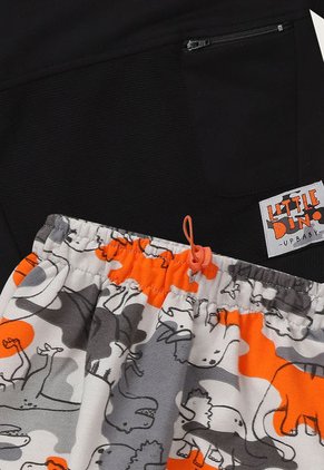 Conjunto Azul-Blanco-Naranja Up Baby