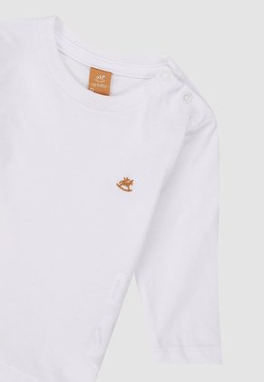Camiseta Manga Larga Blanco Up Baby