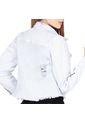 Chaqueta Blanca, Con Estampado Y Destroyed UP 1012 de Up Jeans