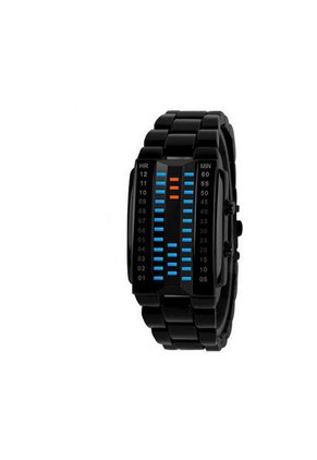 Reloj Binario Electronico Acero Inox Urbenmood Negro Acerado