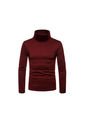 Buzo Saco Elastico Cuello Tortuga Clasico Hombre 1237 Vinotinto de UrbenMood