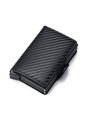 Billetera Tarjetero UBMD Aluminio Bloqueo RFID Hombres 9768 Fibra Carbono Negro de UrbenMood