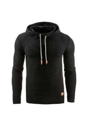 Buzo Saco Capucha Ajustado Hombre Casual 461 Negro