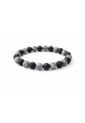 Manilla Pulsera Hombre Jaspe Gris Roca Volcanica 8mm de UrbenMood
