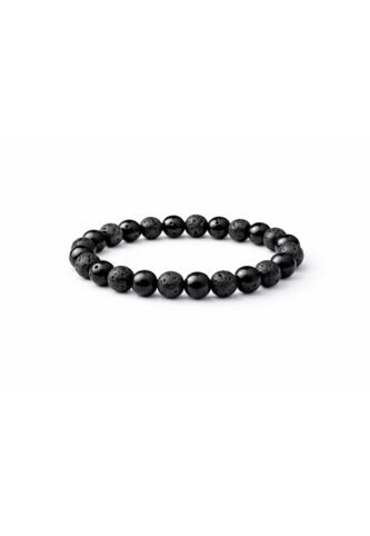 Manilla Pulsera Hombre Onix Piedra Lava 8mm UrbenMood