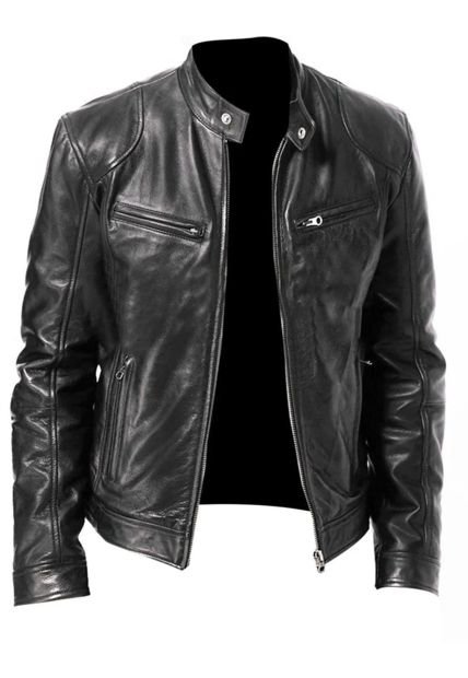 Chaqueta Cuerotex Negro UrbenMood JH907 Hombre