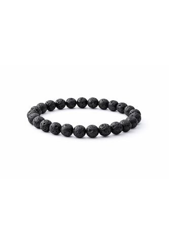 Manilla Pulsera Hombre Roca Lava Negra 8mm UrbenMood