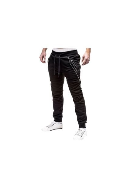 Pantalón Deportivo Hombres Sudadera 7984 Negro
