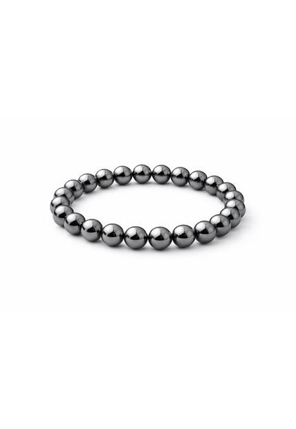 Manilla Pulsera Hombre Acerina Negra 8mm