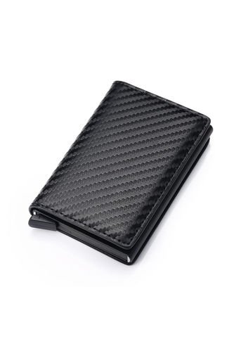 Billetera Ecocuero Aluminio Hombre Bloqueo RFID 6059FB Negro UrbenMood