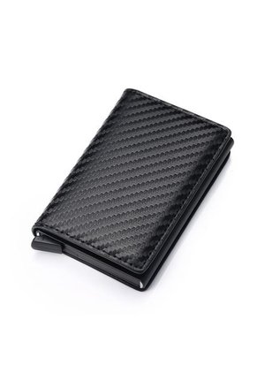 Billetera Ecocuero Aluminio Hombre Bloqueo RFID 6059FB Negro