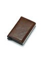 Billetera Ecocuero Aluminio Hombre Bloqueo RFID 6059C Café de UrbenMood