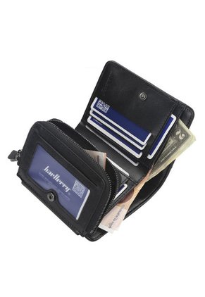 Billetera Tres Cuerpos Ecocuero Hombre Cremallera 9159 Marron