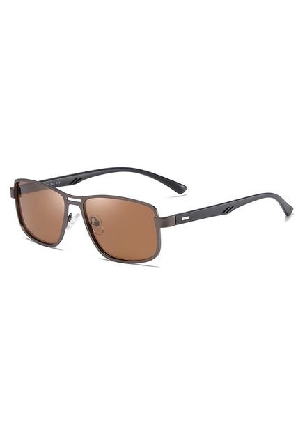 Gafas Lentes Sol Polarizadas Hombre UV400 5925 Gris Marrón