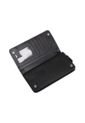 Billetera Hombre Plegable Larga Cuero PU Con Cierre 13036 Negro de UrbenMood