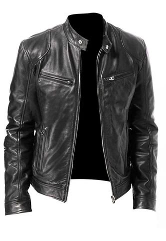 Chaqueta Cuerotex Negro UrbenMood JH907 Hombre UrbenMood